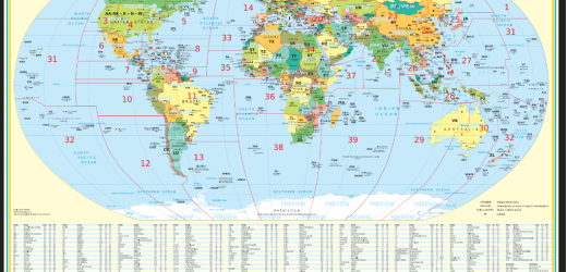 AMATEUR RADIO WORLD MAP